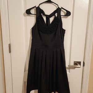 LOFT Black Sleeveless Mini Dress